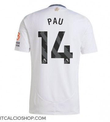 Aston Villa Pau Torres #14 Seconda Maglia 2024-25 Manica Corta